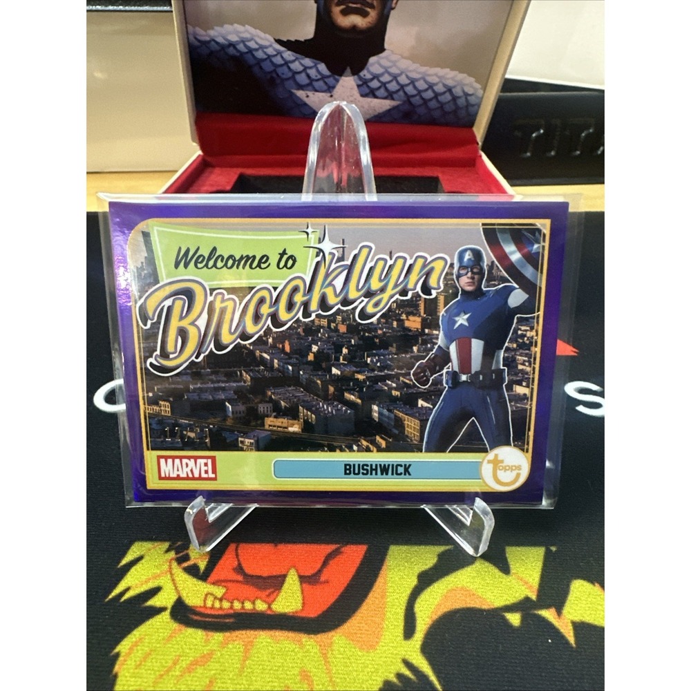 2026 Topps Marvel Brooklyn Collection WB-5 Welcome To Bushwick /15 Purple